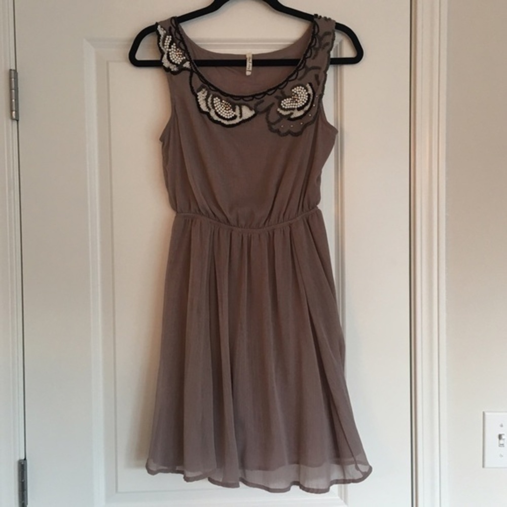 Lavender beaded dress